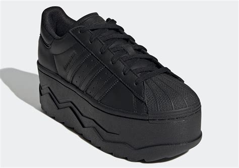 adidas superstar platform black